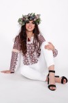 Ie romaneasca Steluta bluza traditionala lucrata manual zona Moldovei