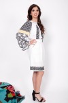 Ie romaneasca In Furca brodata manual cu fir negru bluza traditionala romaneasca