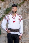 Camasa barbateasca traditionala Calusari zona Oltenia Camasa barbateasca traditionala Calusari zona Oltenia