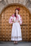Ie Traditionala Romaneasca Floare de Bujor zona Muntenia