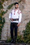 Camasa barbateasca traditionala Calusari zona Oltenia Camasa barbateasca traditionala Calusari zona Oltenia