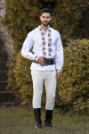 Camasa barbateasca traditionala Trandafirul zona Banat Camasa barbateasca traditionala Trandafirul zona Banat