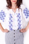 Ie traditionala romaneasca Ionela brodata manual zona Dobrogea
