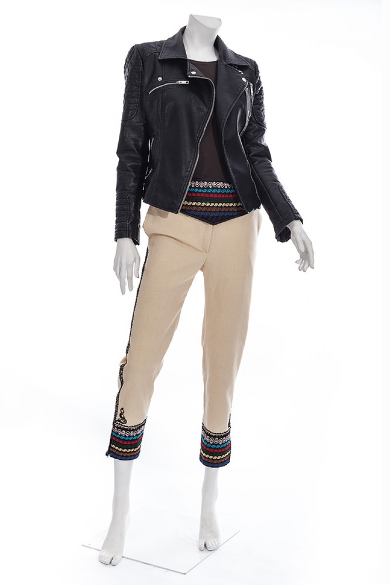 Pantaloni Schileresc dama broderie manuala